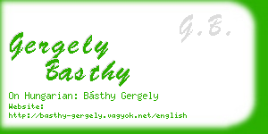 gergely basthy business card