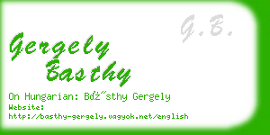 gergely basthy business card